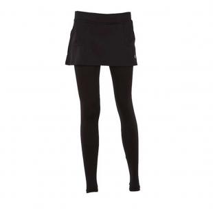 DS12196-200 Falda con legging negra de mujer